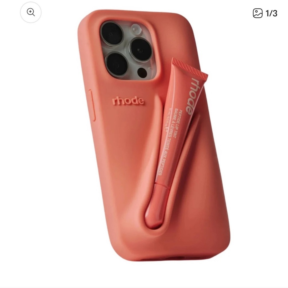 RHODE SKIN summer lip case - iphone 15 pro max / peach pit
